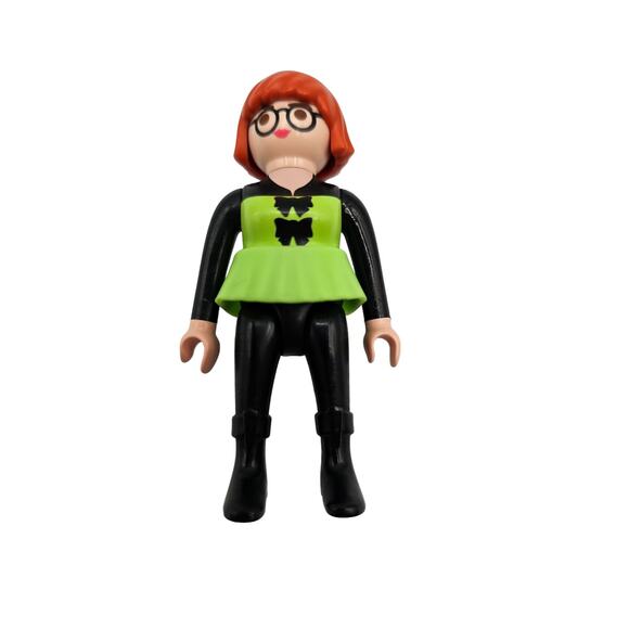Playmobil Ghostbusters JANINE MELNITZ Figure with Glasses Black & Green - Picture 1 of 3